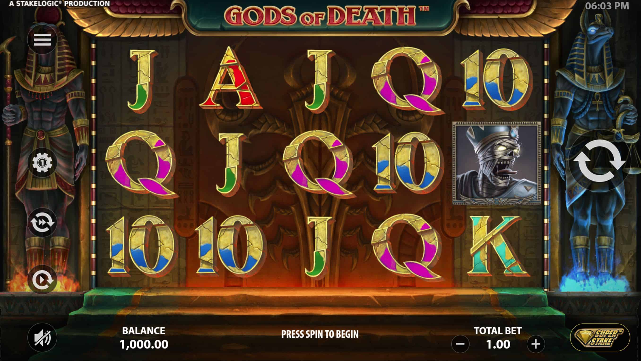 Gods of Death Slot Game Free Play at Casino Ireland 01