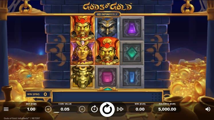 Gods of Gold Infinireels Slot Game Free Play at Casino Ireland 01