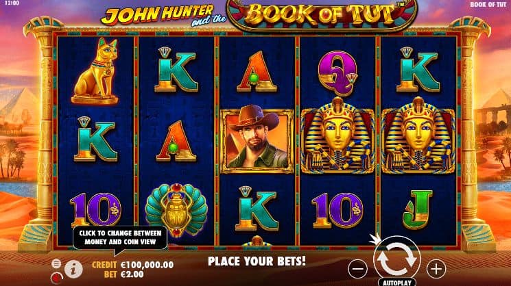 John Hunter and the Book of Tut Slot Game Free Play at Casino Ireland 01