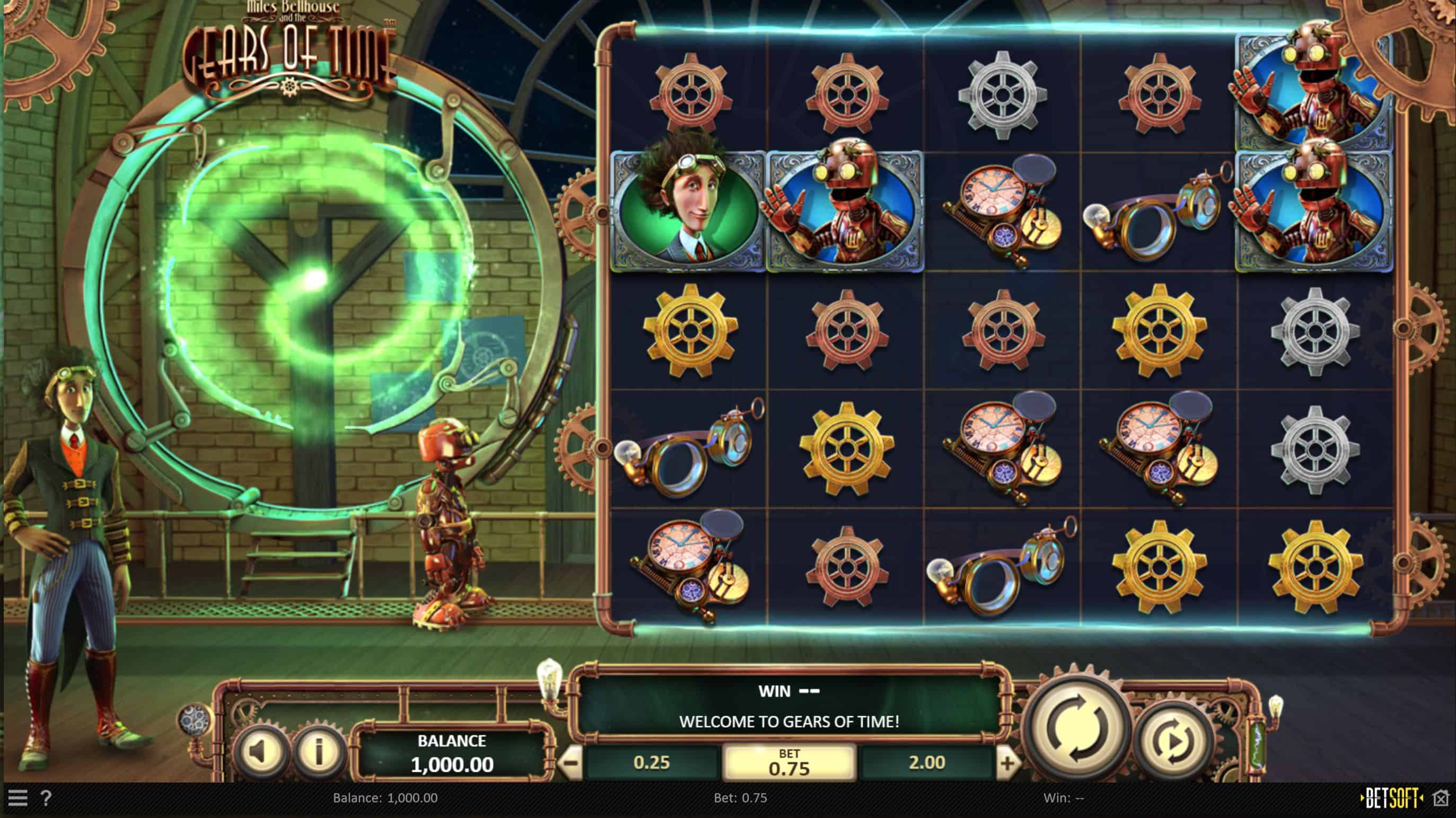 Miles Bellhouse and the Gears of Time Slot Game Free Play at Casino Ireland 01