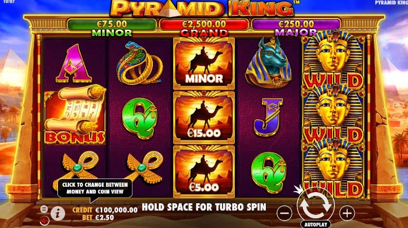 Pyramid King Slot Game Free Play at Casino Ireland 01
