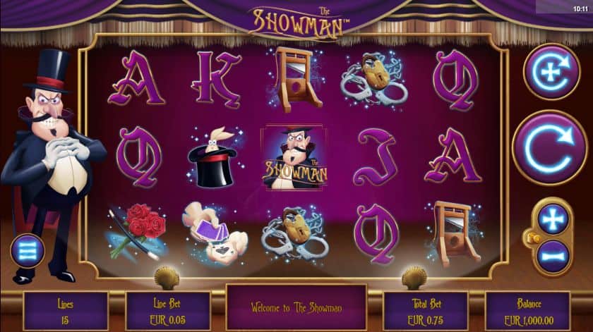 The Showman Slot Game Free Play at Casino Ireland 01