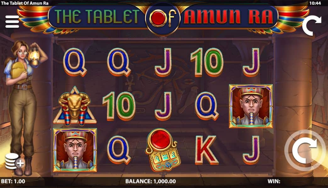 The Tablet of Amun Ra Slot Game Free Play at Casino Ireland 01