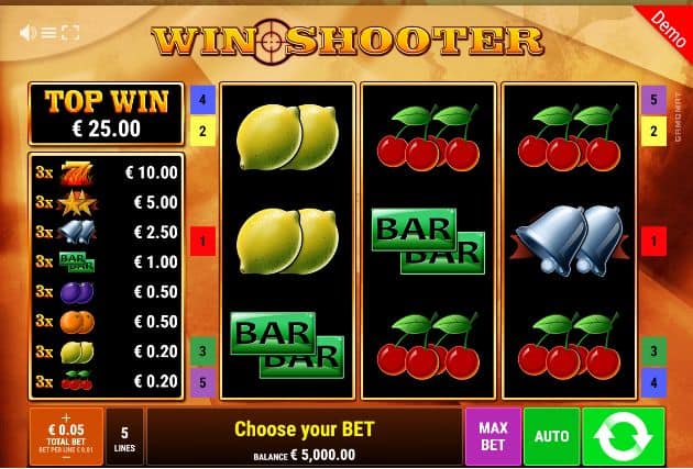Win Shooter Slot Game Free Play at Casino Ireland 01