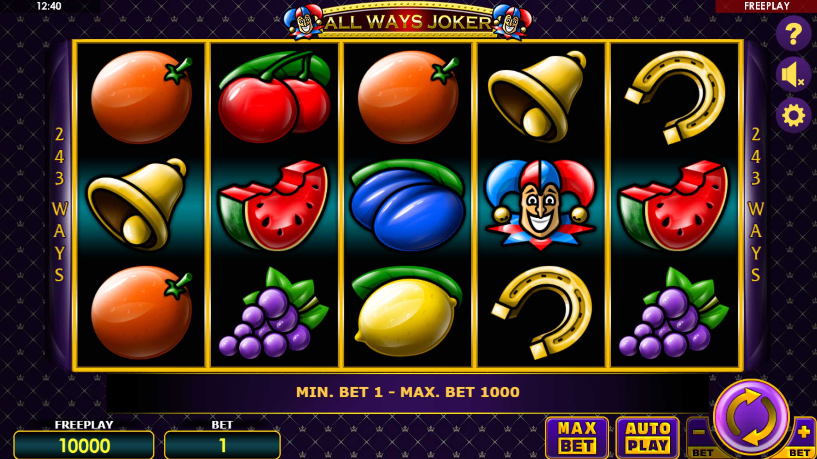 All Ways Joker Slot Game Free Play at Casino Ireland 01