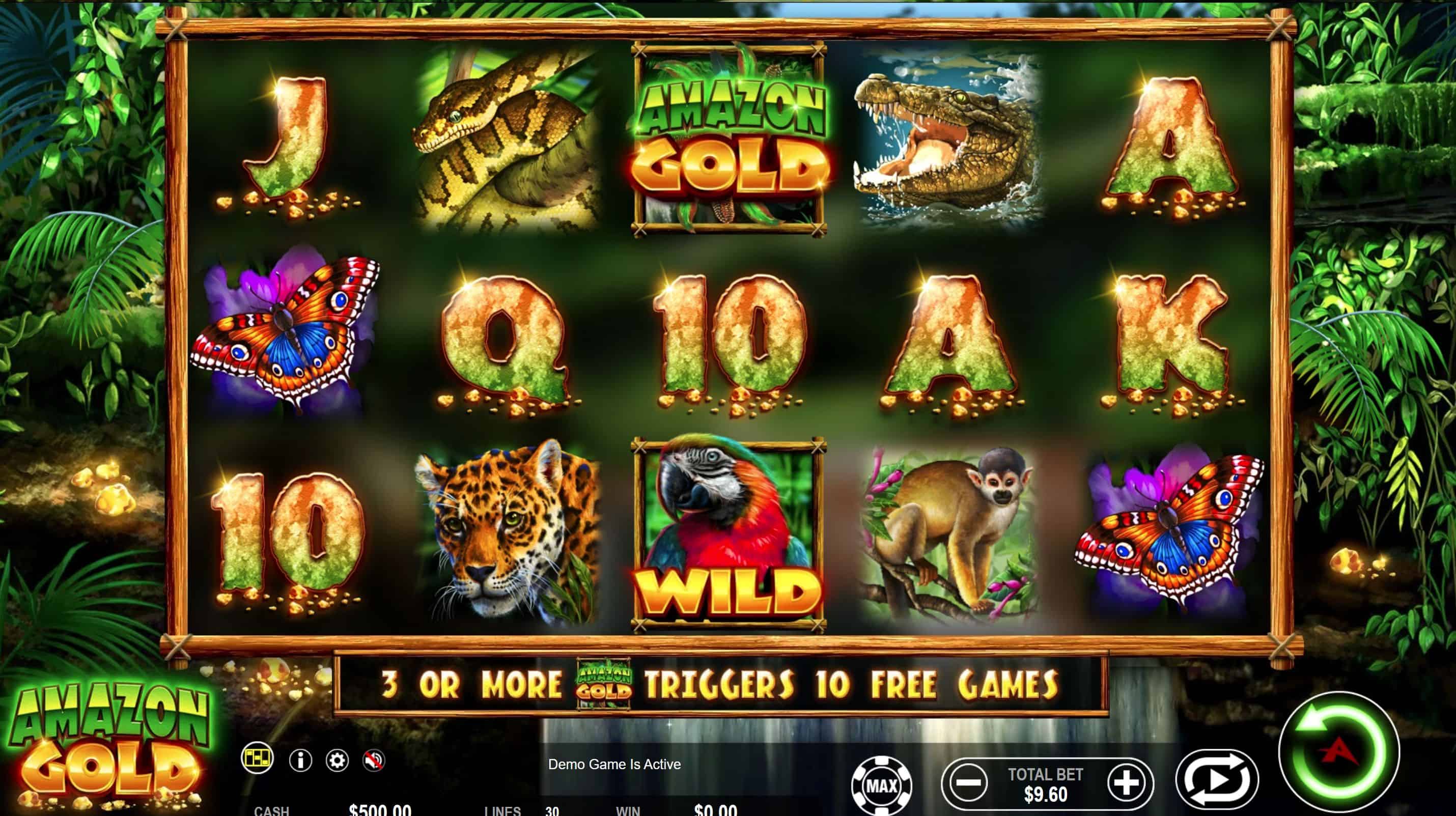 Amazon Gold Slot Game Free Play at Casino Ireland 01