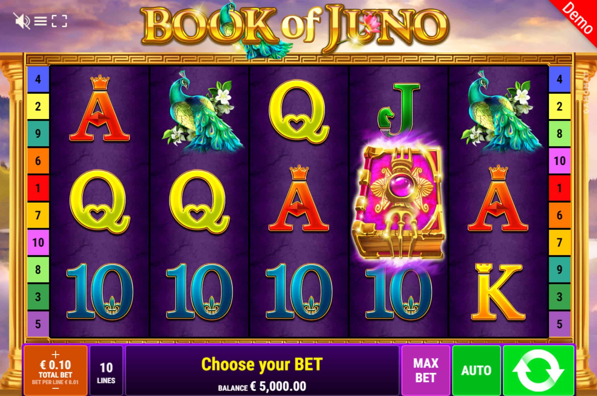 Book of Juno Slot Game Free Play at Casino Ireland 01