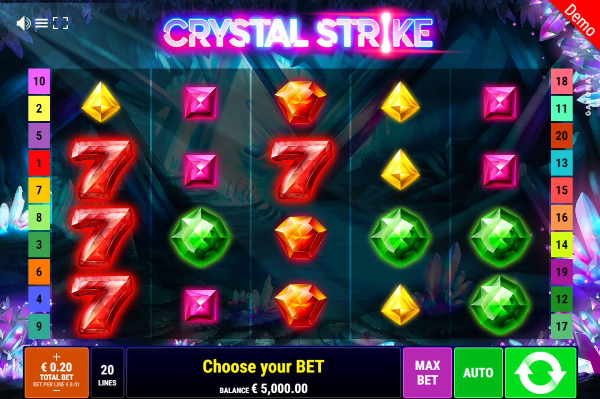 Crystal Strike Slot Game Free Play at Casino Ireland 01