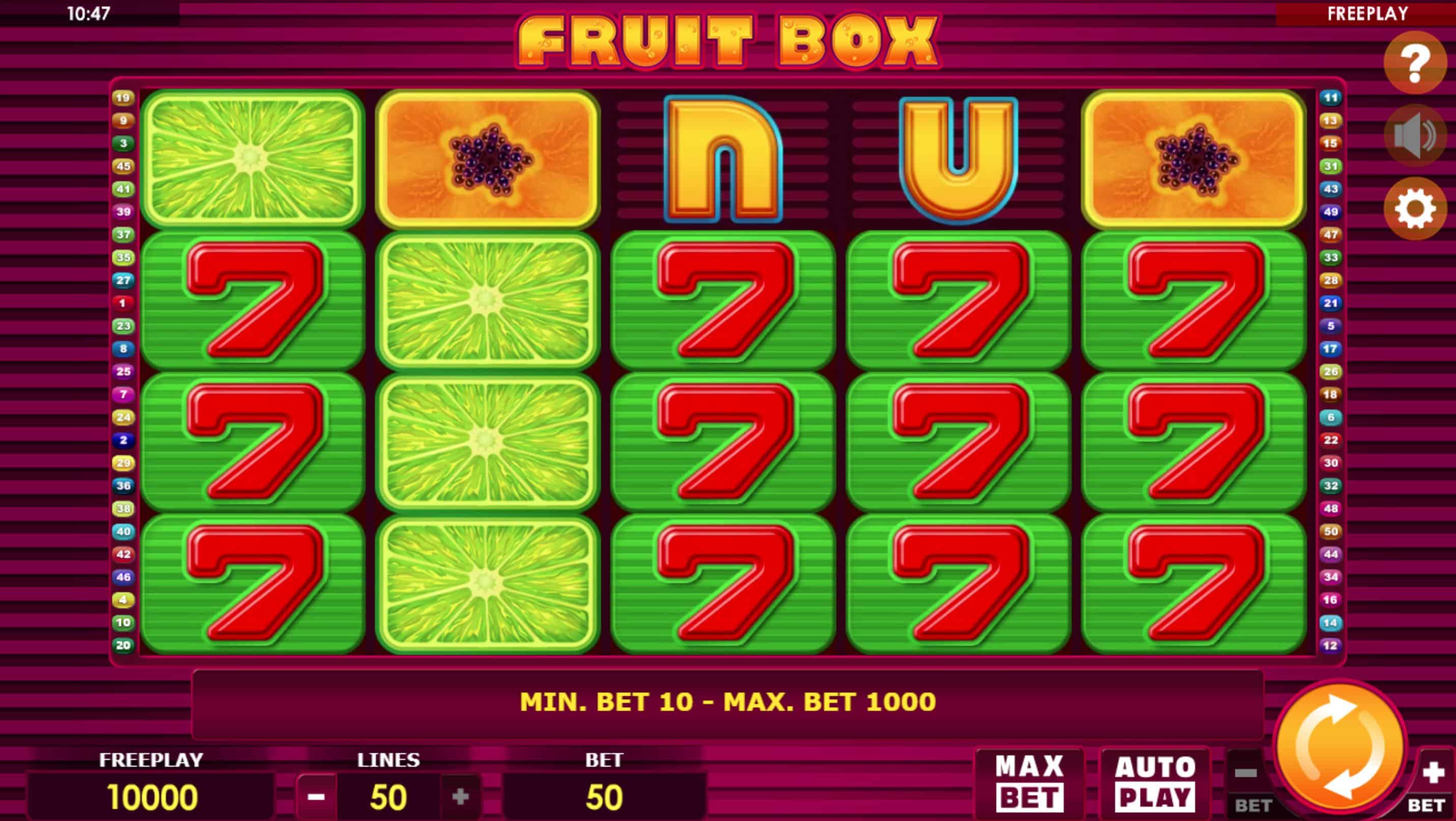 Fruit Box Slot Game Free Play at Casino Ireland 01