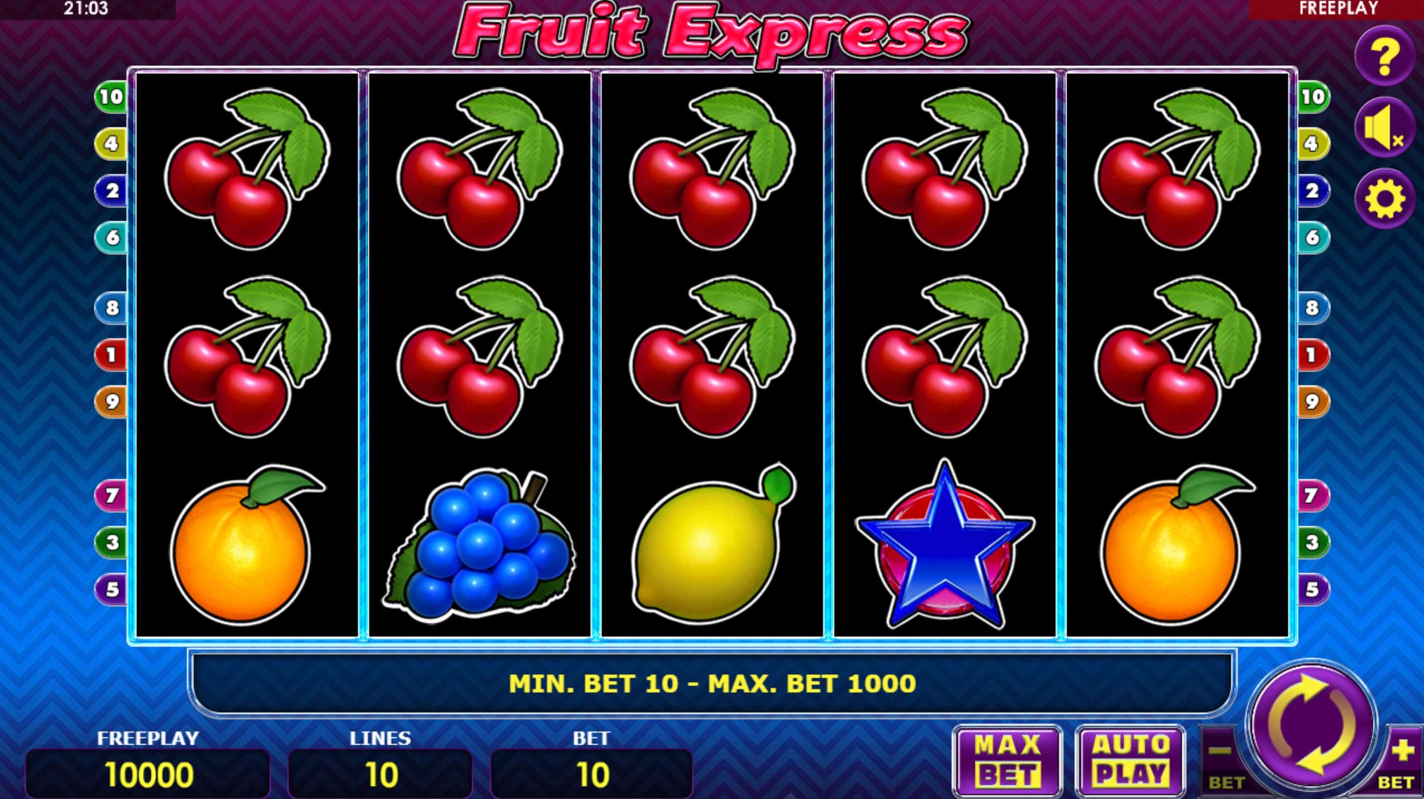 Fruit Express Slot Game Free Play at Casino Ireland 01