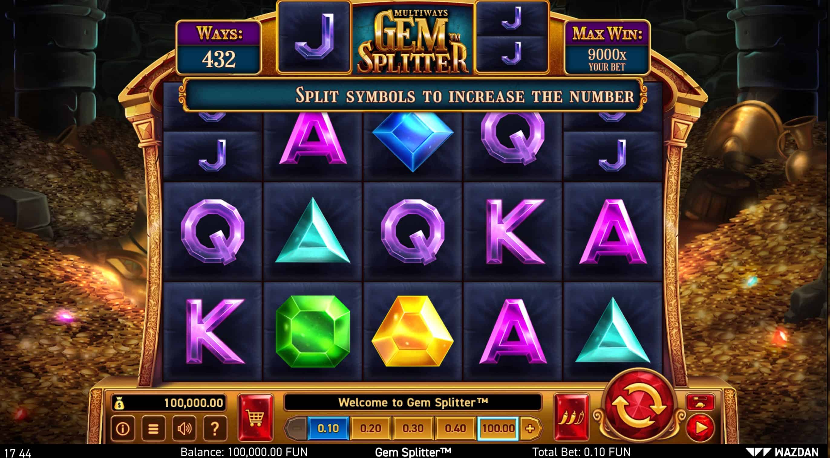 Gem Splitter Slot Game Free Play at Casino Ireland 01