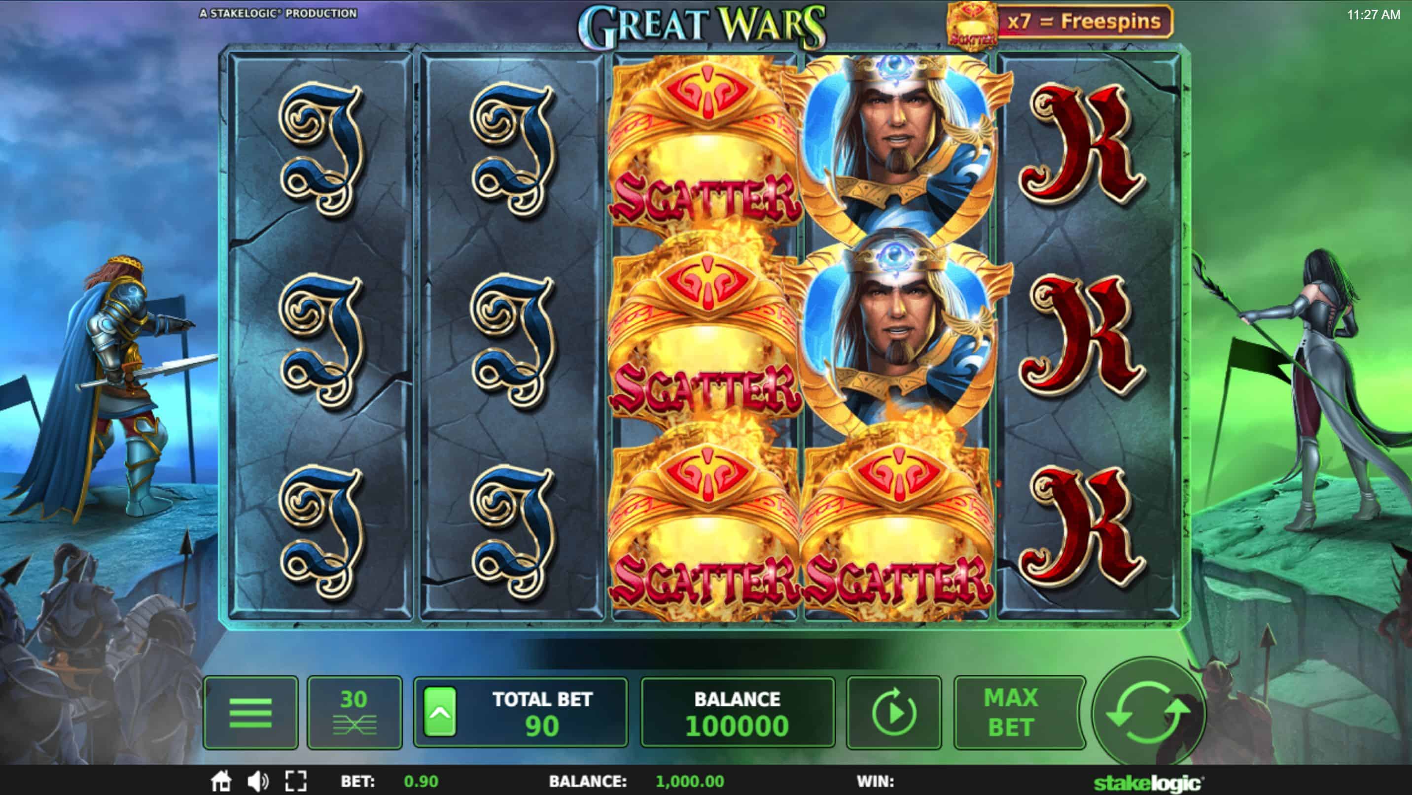Great Wars Slot Game Free Play at Casino Ireland 01