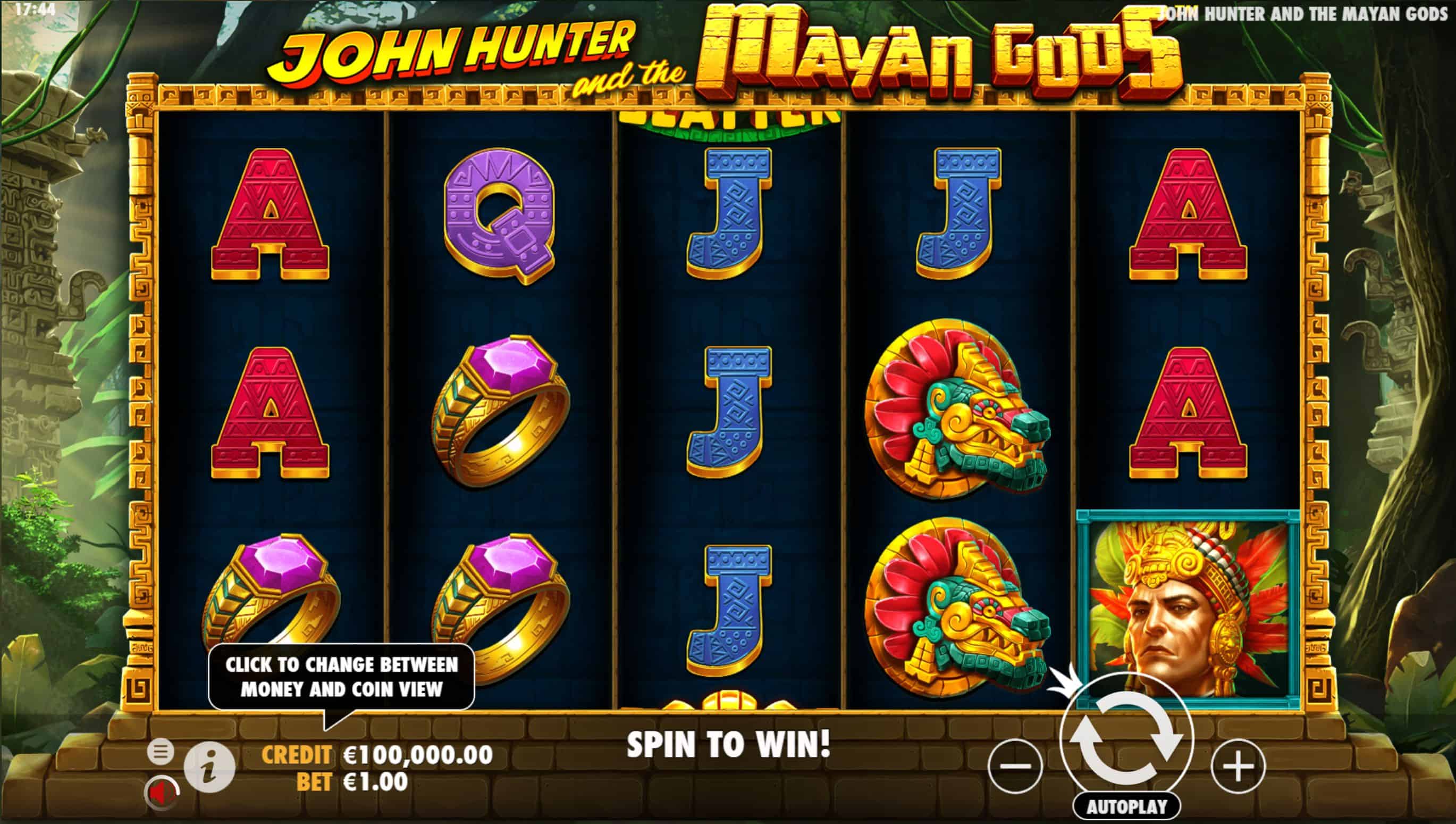 John Hunter and the Mayan Gods Slot Game Free Play at Casino Ireland 01