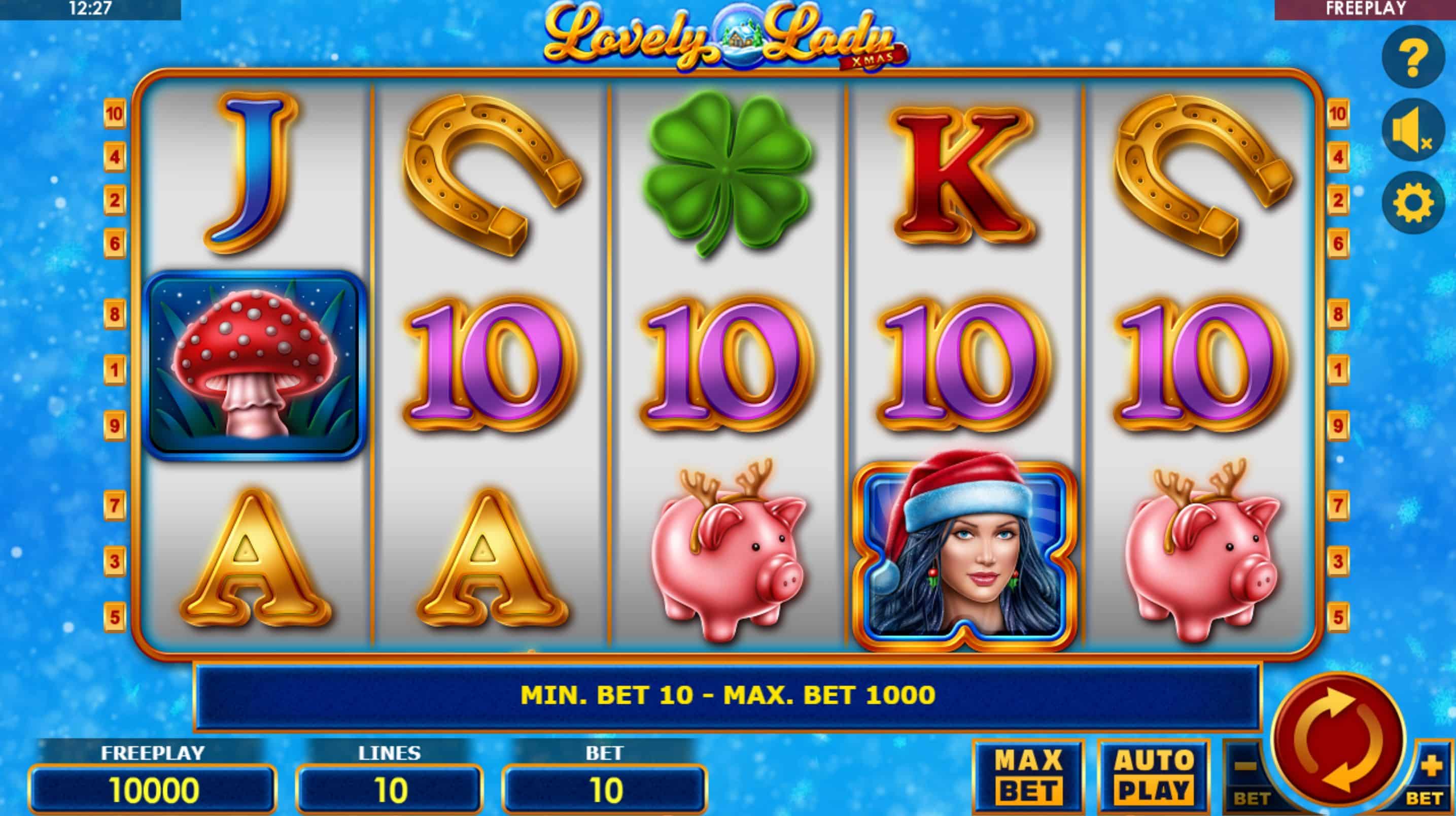 Lovely Lady Xmas Slot Game Free Play at Casino Ireland 01