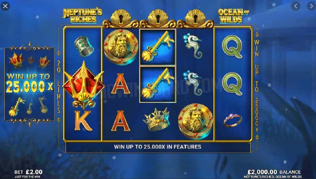 Neptunes Riches Ocean of Wilds Slot Game Free Play at Casino Ireland 01