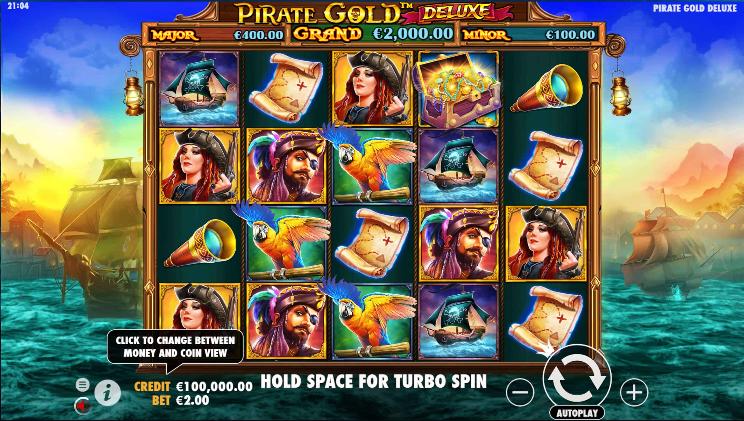 Pirate Gold Deluxe Slot Game Free Play at Casino Ireland 01