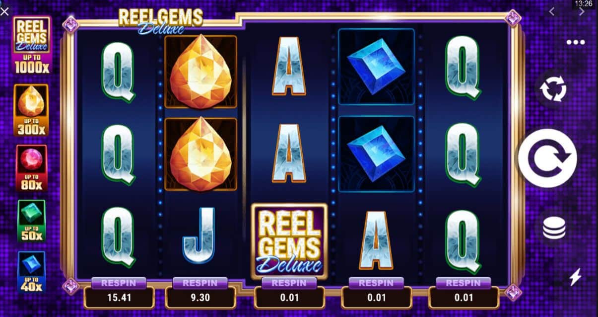 Reel Gems Deluxe Slot Game Free Play at Casino Ireland 01