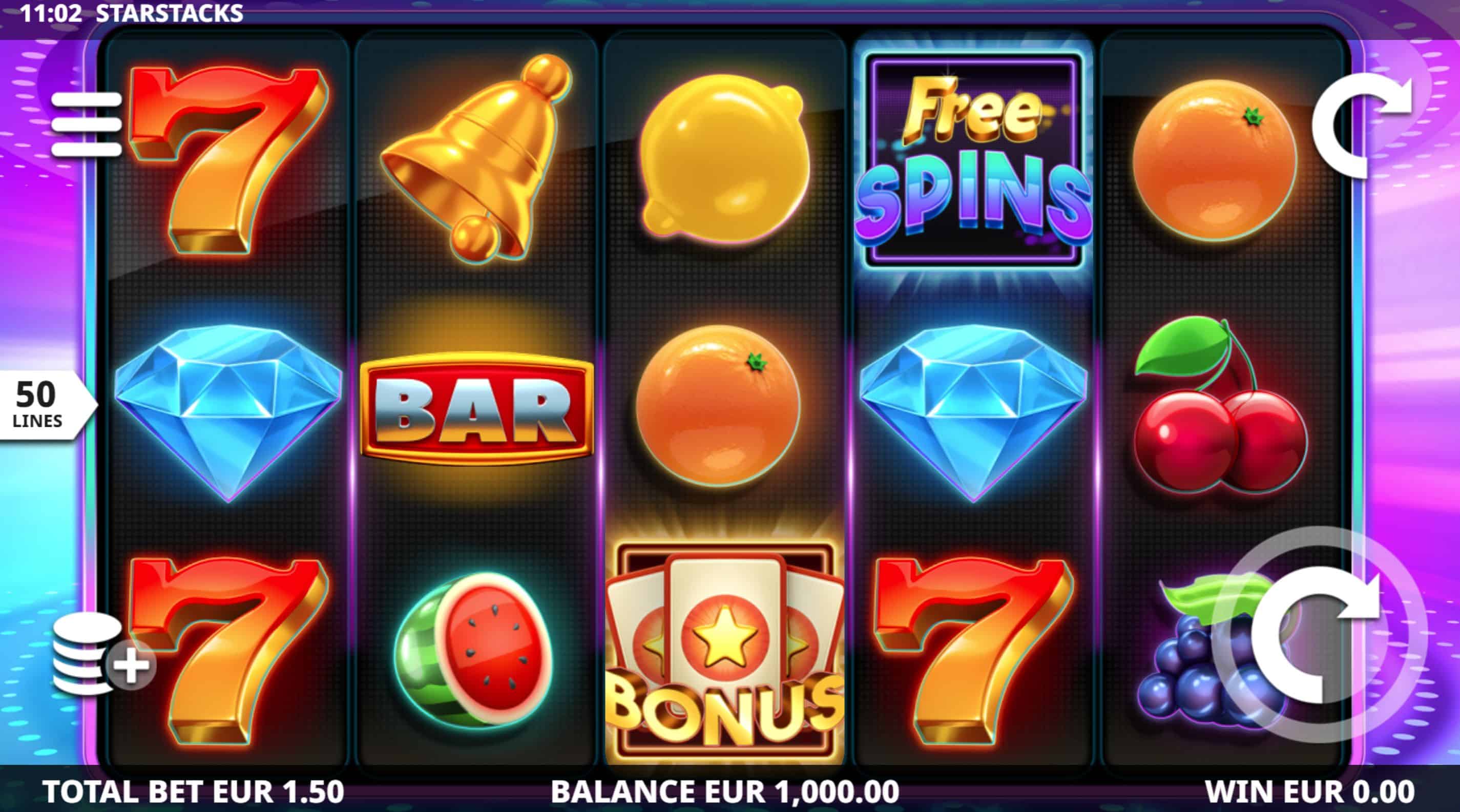 Star Stacks Slot Game Free Play at Casino Ireland 01