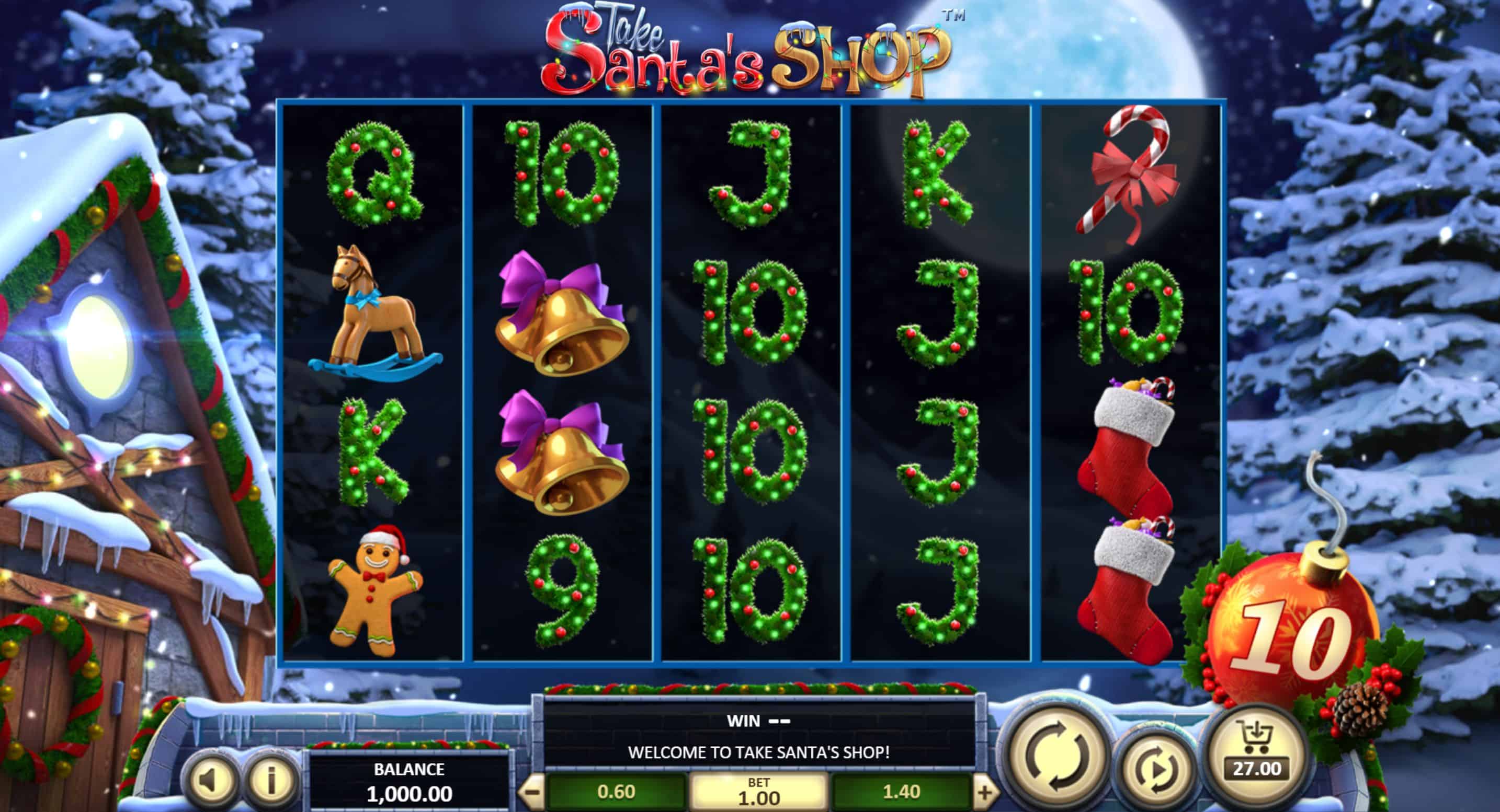 Take Santas Shop Slot Game Free Play at Casino Ireland 01