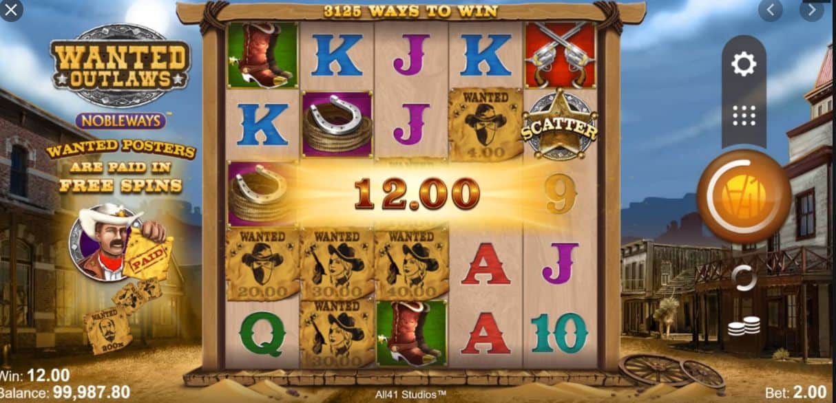 Wanted Outlaws Nobleways Slot Game Free Play at Casino Ireland 01