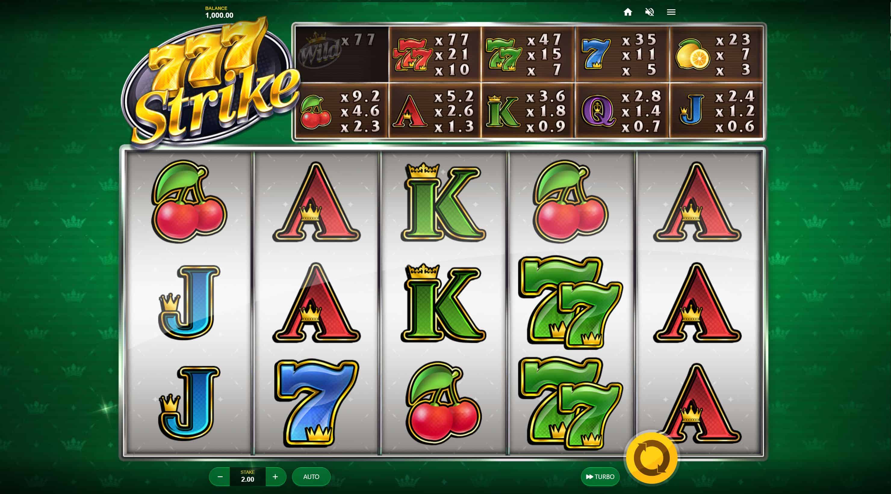 777 Strike Slot Game Free Play at Casino Ireland 01