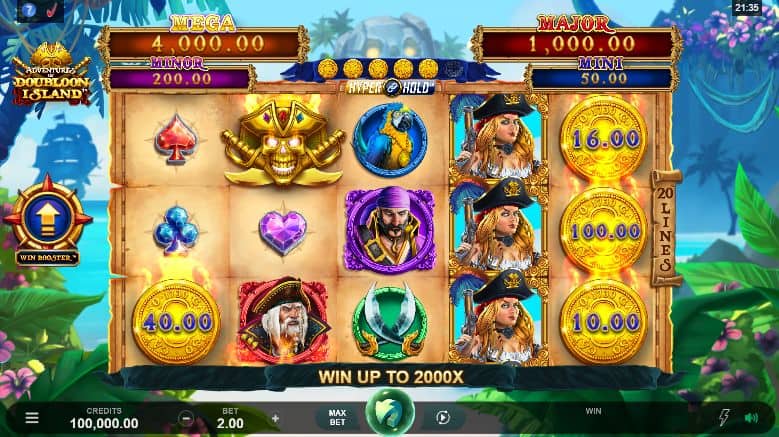 Adventures of Doubloon Island Slot Game Free Play at Casino Ireland 01