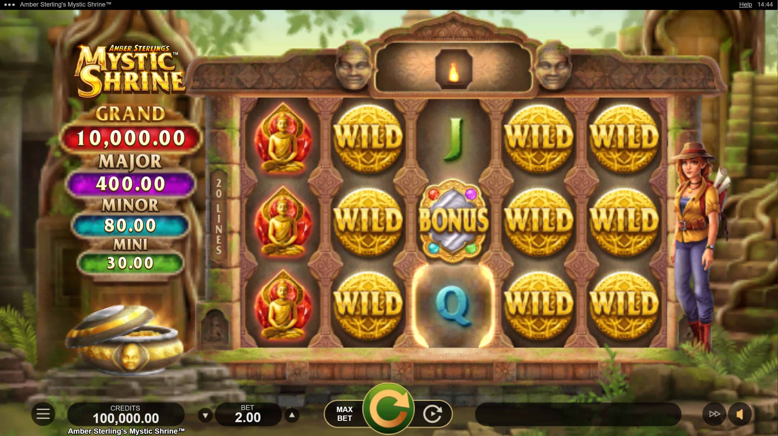 Amber Sterlings Mystic Shrine Slot Game Free Play at Casino Ireland 01