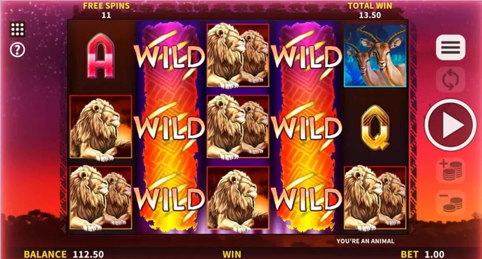 Animals of Africa Slot Game Free Play at Casino Ireland 01