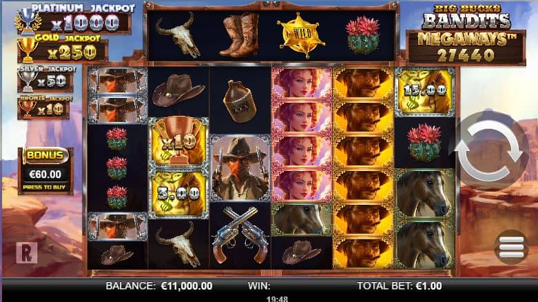 Big Bucks Bandits Megaways Slot Game Free Play at Casino Ireland 01