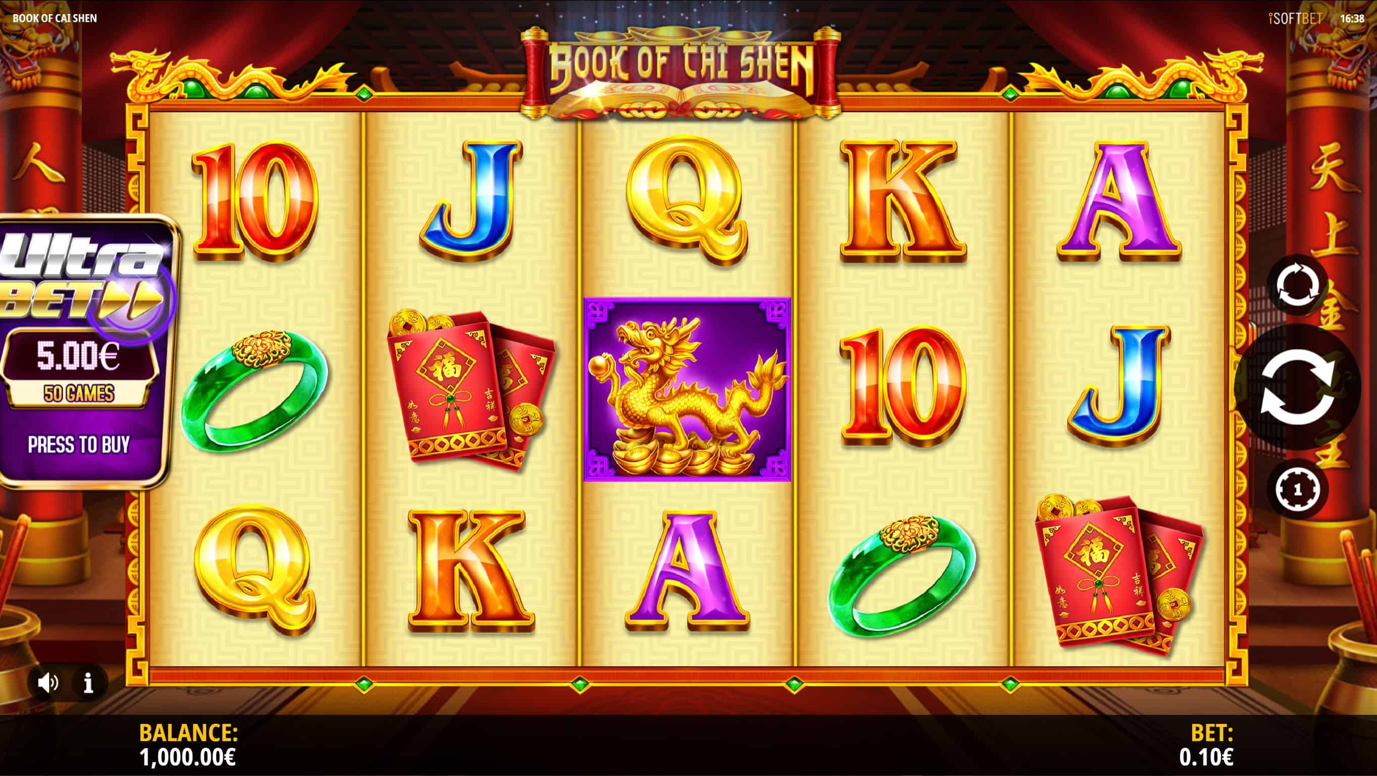 Book of Cai Shen Slot Game Free Play at Casino Ireland 01