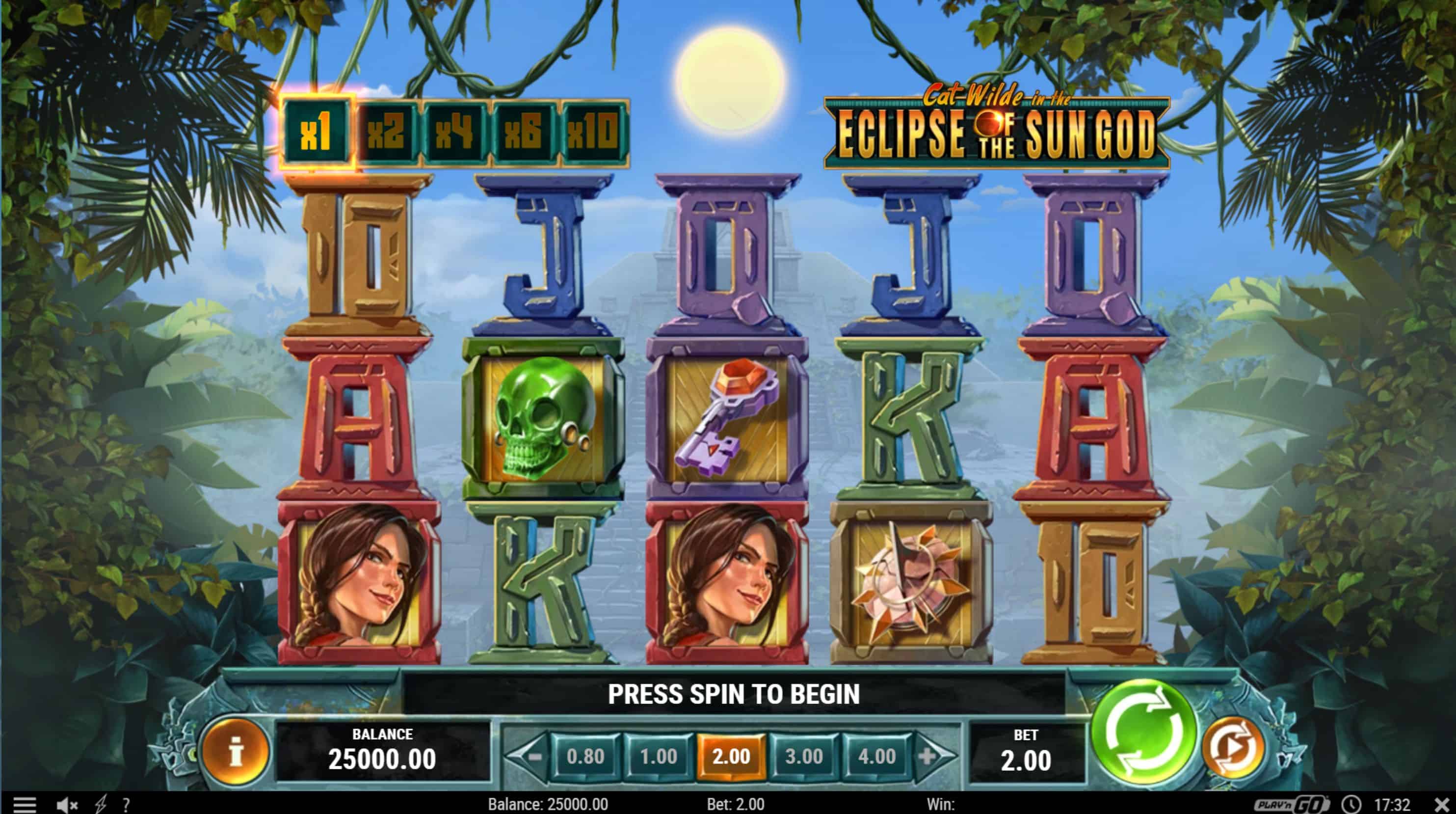Cat Wilde in the Eclipse of the Sun God Slot Game Free Play at Casino Ireland 01