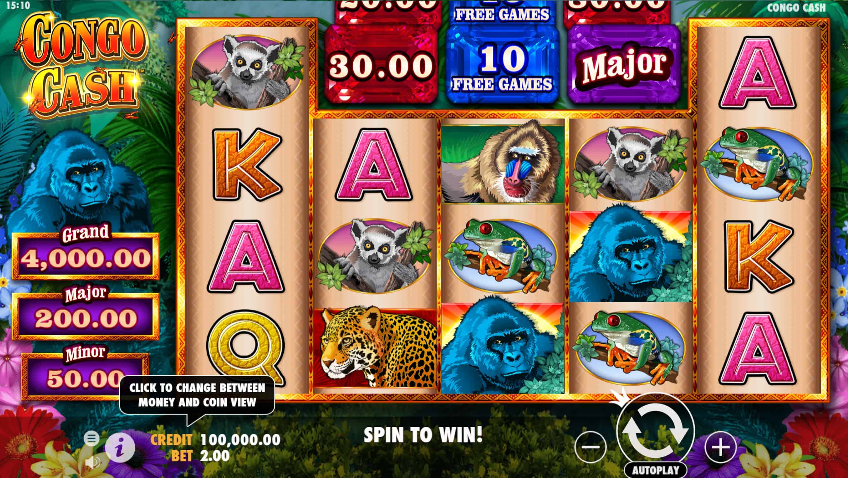 Congo Cash Slot Game Free Play at Casino Ireland 01