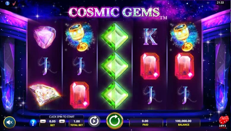Cosmic Gems Slot Game Free Play at Casino Ireland 01