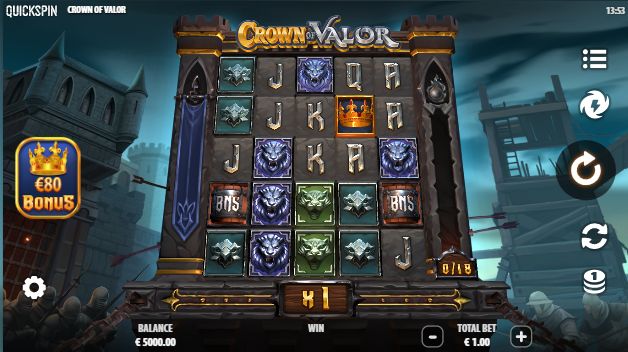 Crown of Valor Slot Game Free Play at Casino Ireland 01
