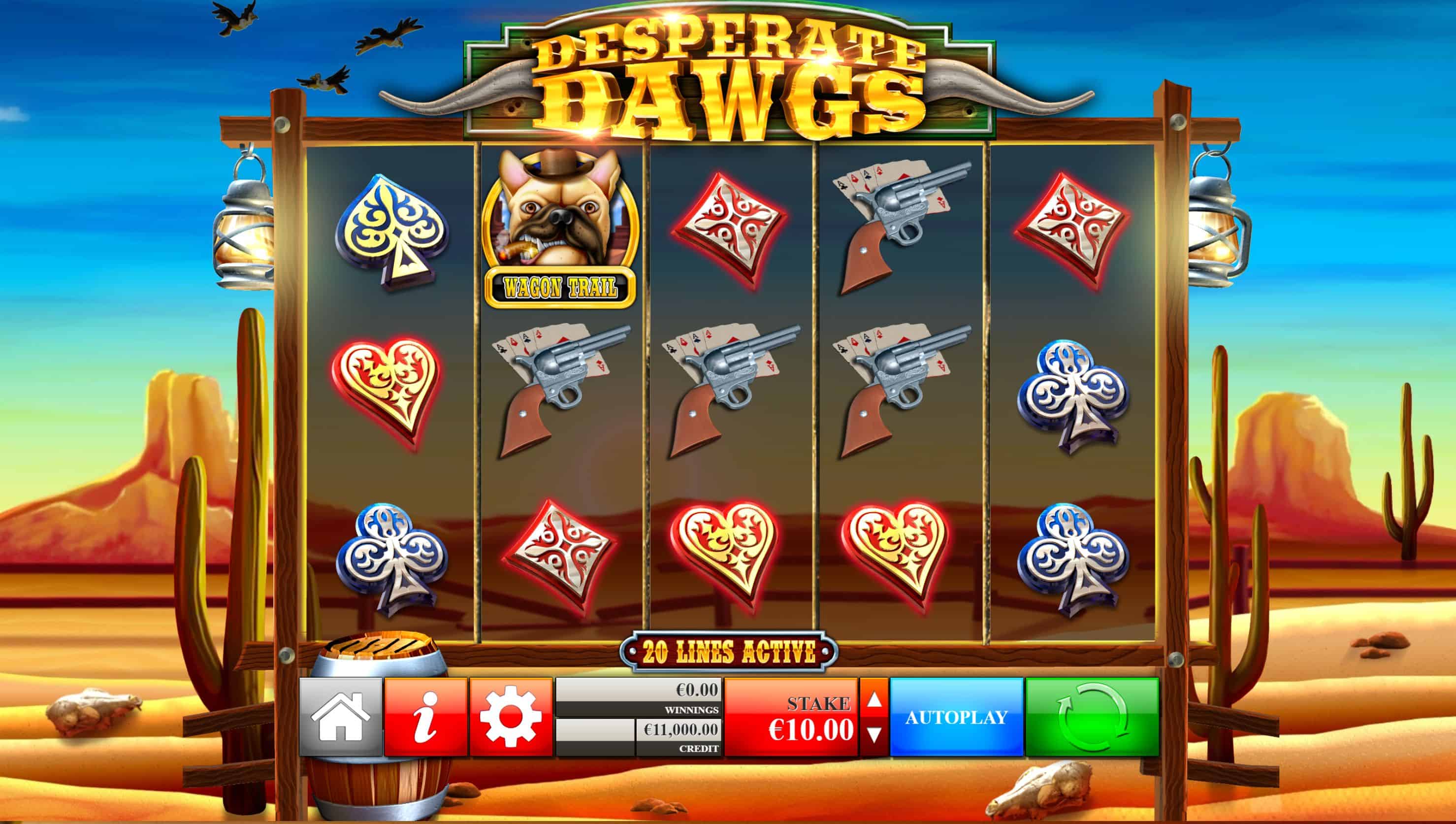 Desperate Dawgs Slot Game Free Play at Casino Ireland 01