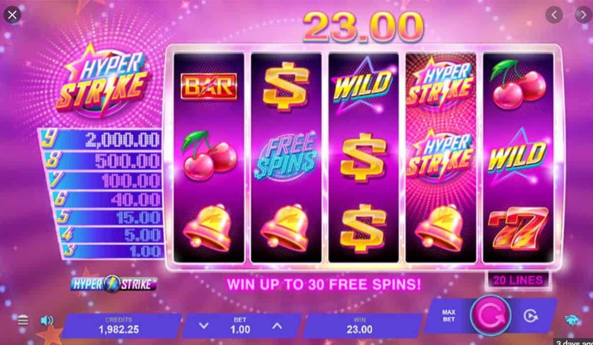 Hyper Strike Slot Game Free Play at Casino Ireland 01