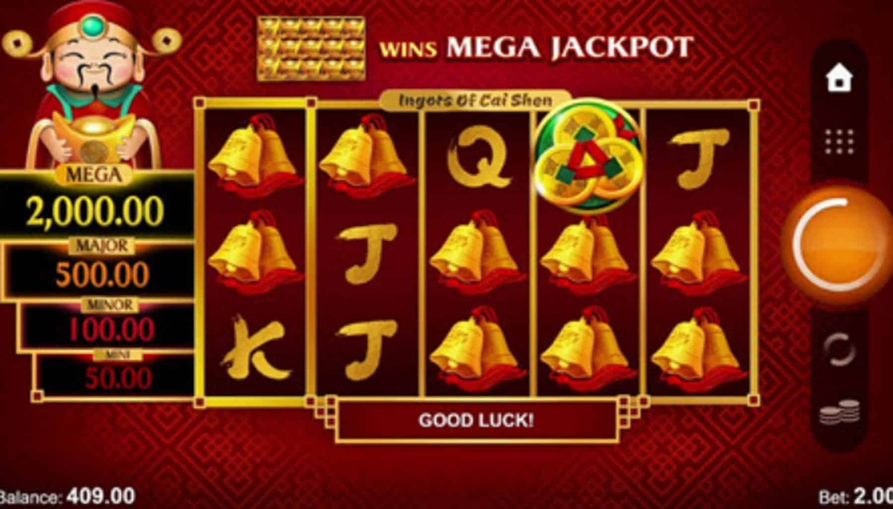 Ingots of Cai Shen Slot Game Free Play at Casino Ireland 01