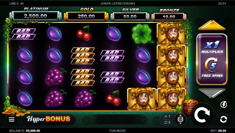 Joker Leprechauns Slot Game Free Play at Casino Ireland 01