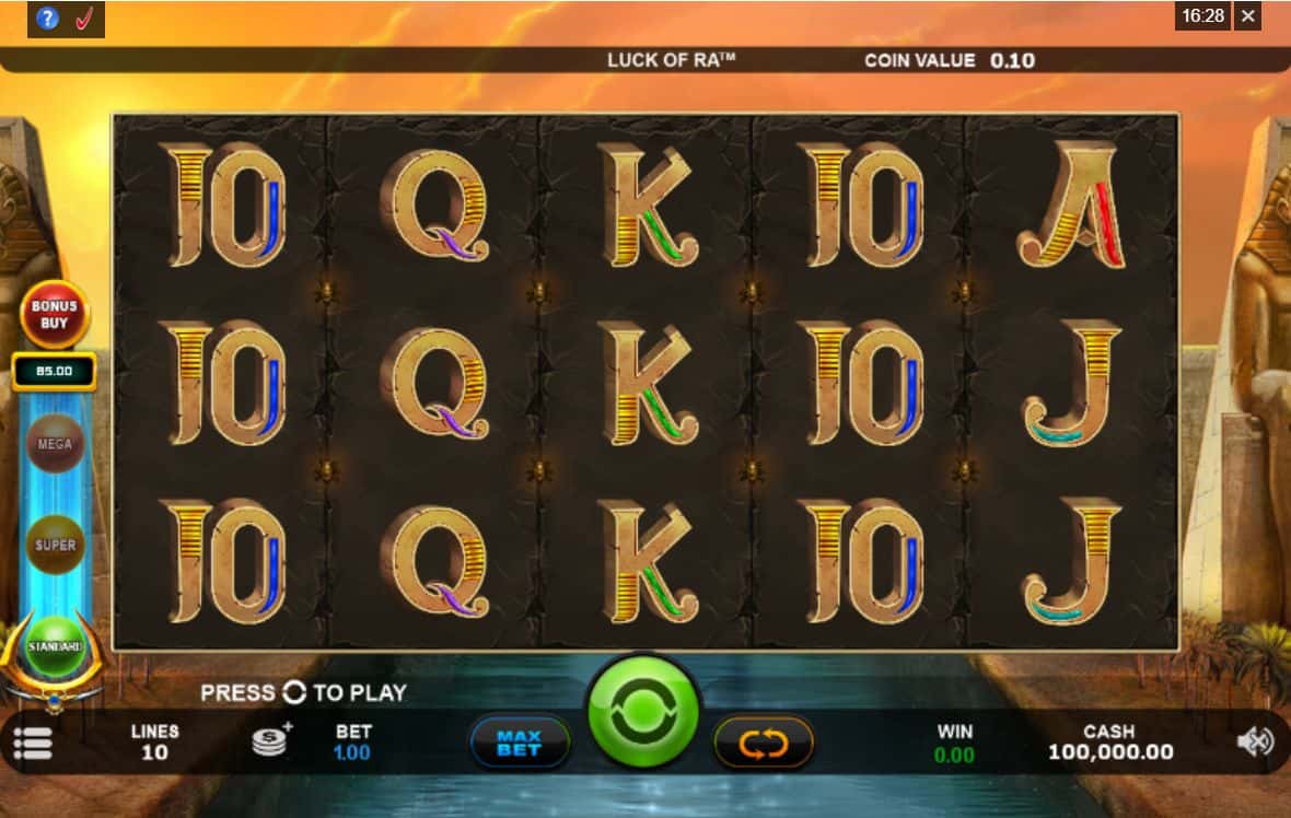 Luck of Ra Slot Game Free Play at Casino Ireland 01