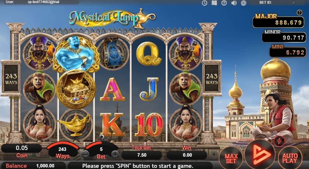 Mystical Lamp Slot Game Free Play at Casino Ireland 01