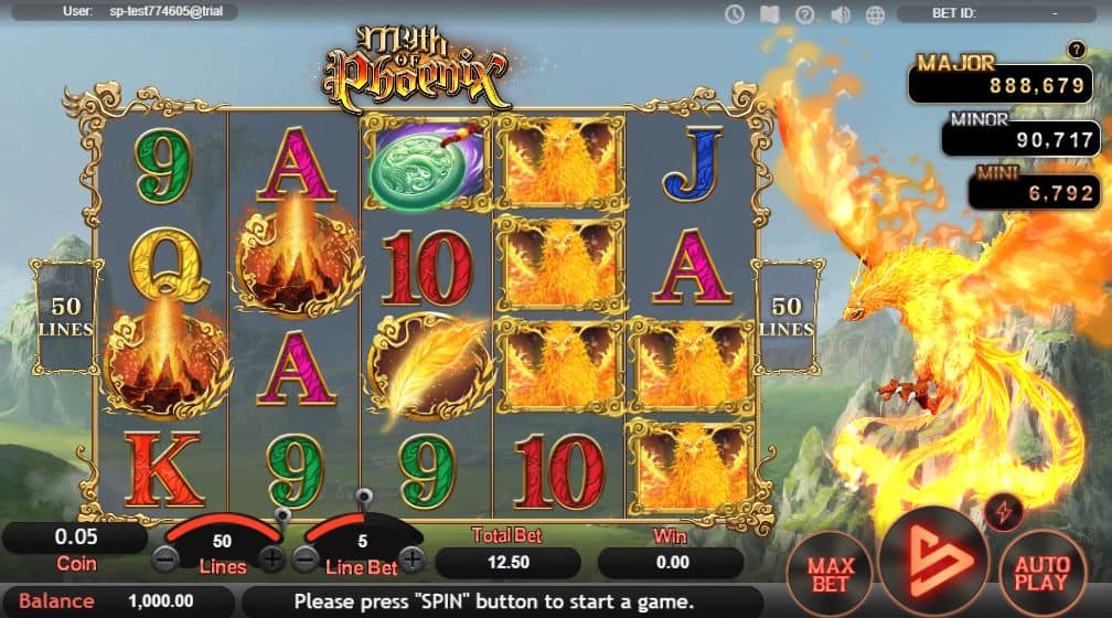 Myth of Phoenix Slot Game Free Play at Casino Ireland 01
