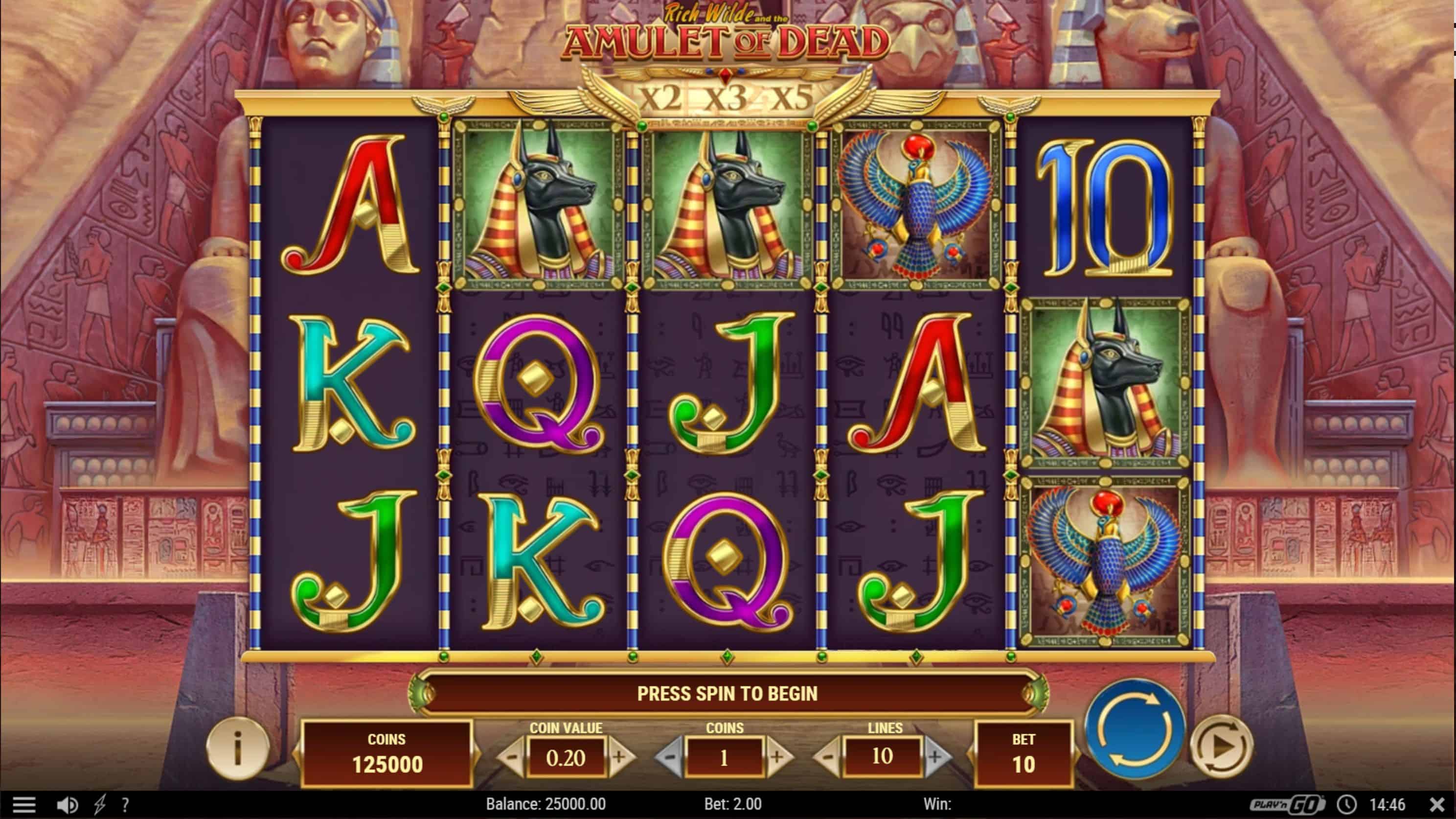 Rich Wilde and the Amulet of Dead Slot Game Free Play at Casino Ireland 01