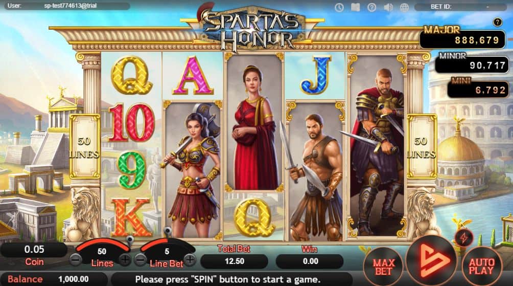 Spartas Honor Slot Game Free Play at Casino Ireland 01