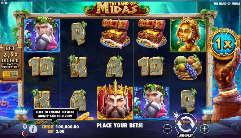 The Hand of Midas Slot Game Free Play at Casino Ireland 01