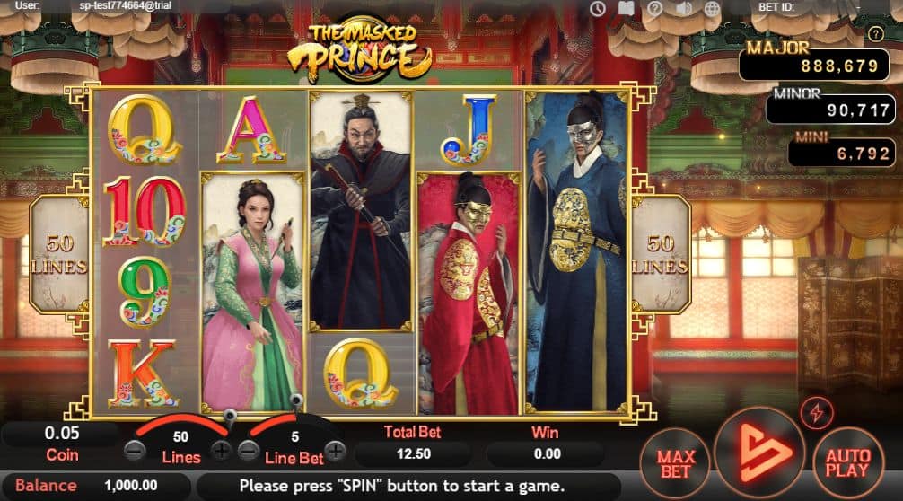 The Masked Prince Slot Game Free Play at Casino Ireland 01