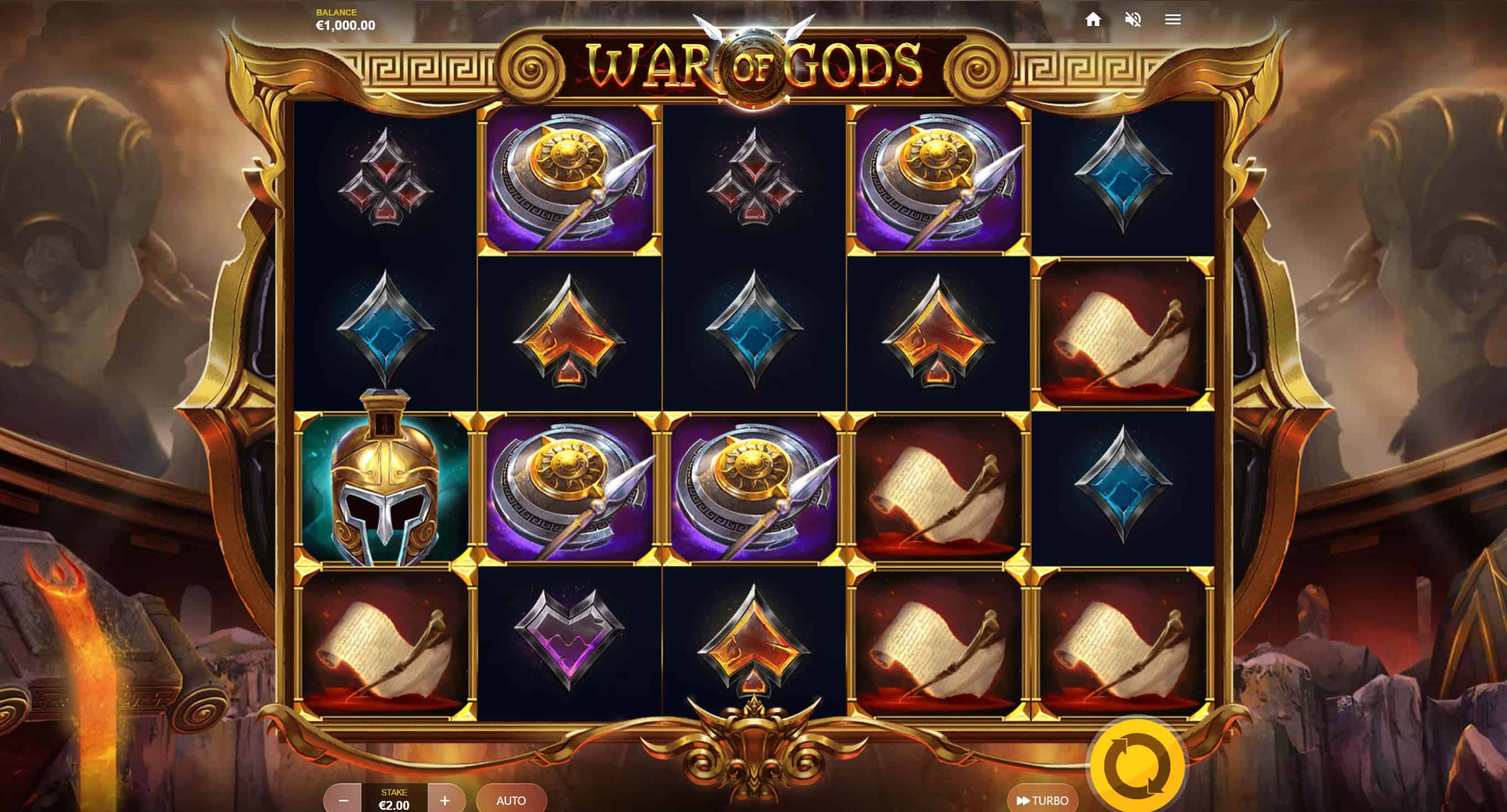 War of Gods Slot Game Free Play at Casino Ireland 01