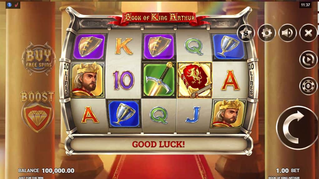 Book of King Arthur Slot Game Free Play at Casino Ireland 01