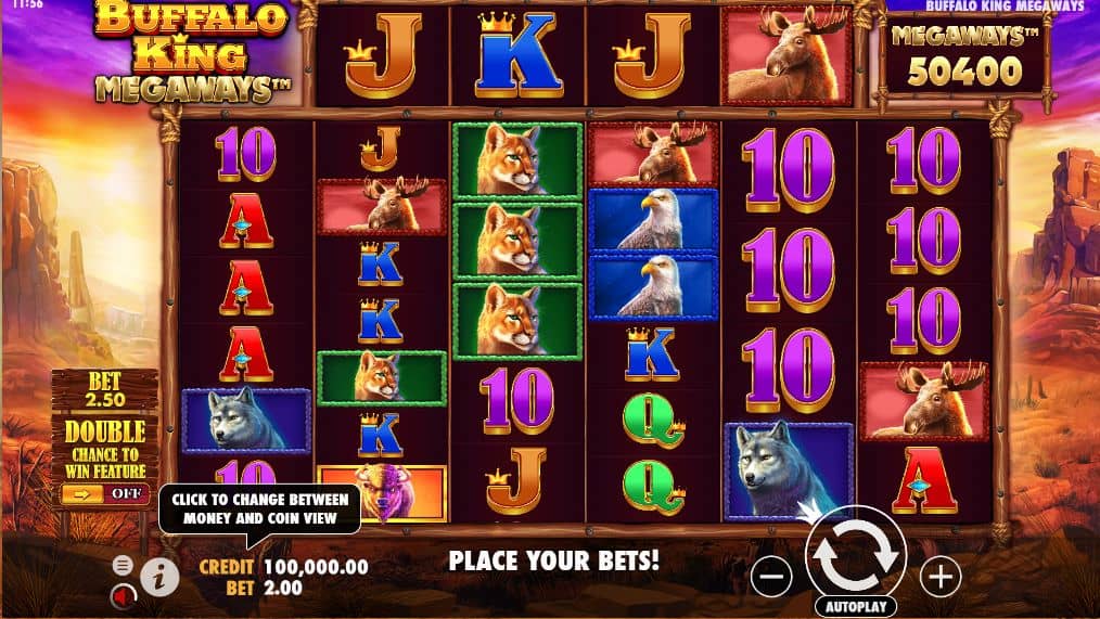 Buffalo King Megaways Slot Game Free Play at Casino Ireland 01