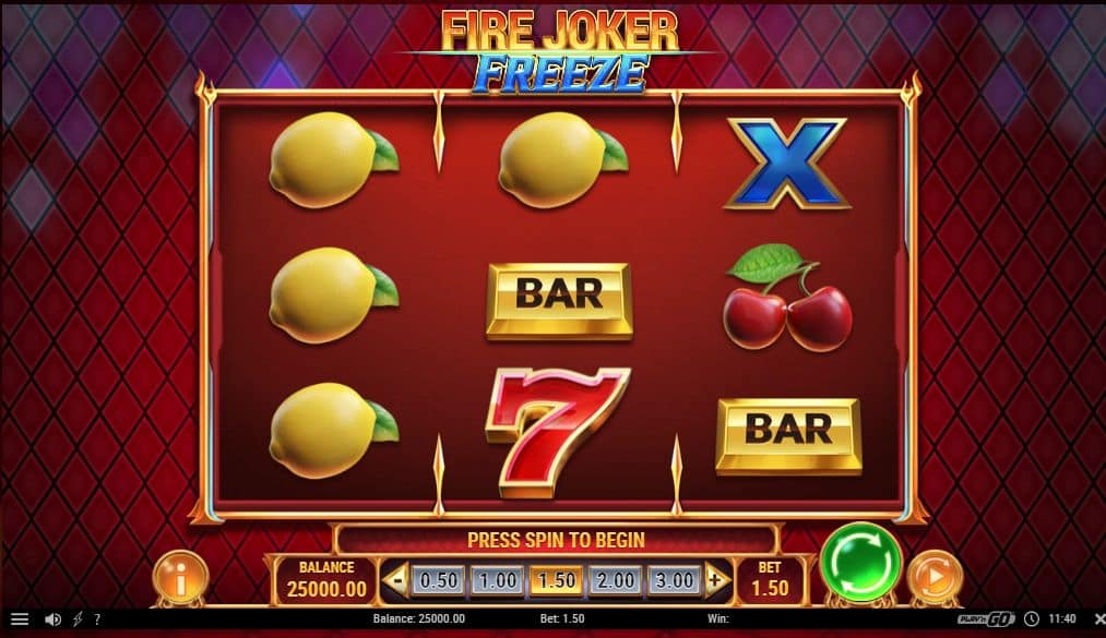 Fire Joker Freeze Slot Game Free Play at Casino Ireland 01