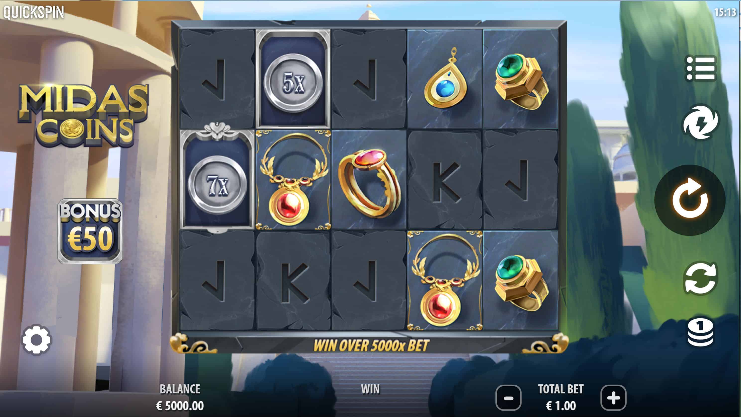 Midas Coins Slot Game Free Play at Casino Ireland 01